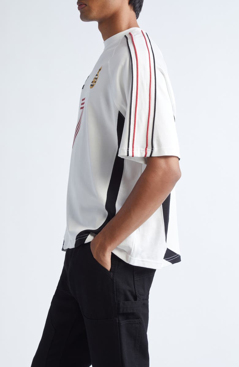 Rhude Lundun Soccer Jersey, Alternate, color, White / Black / Red 3113