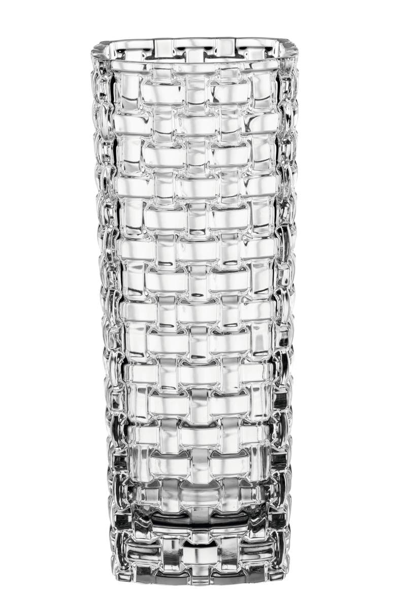 Bossa Nova 11" Vase, Main, color, Clear