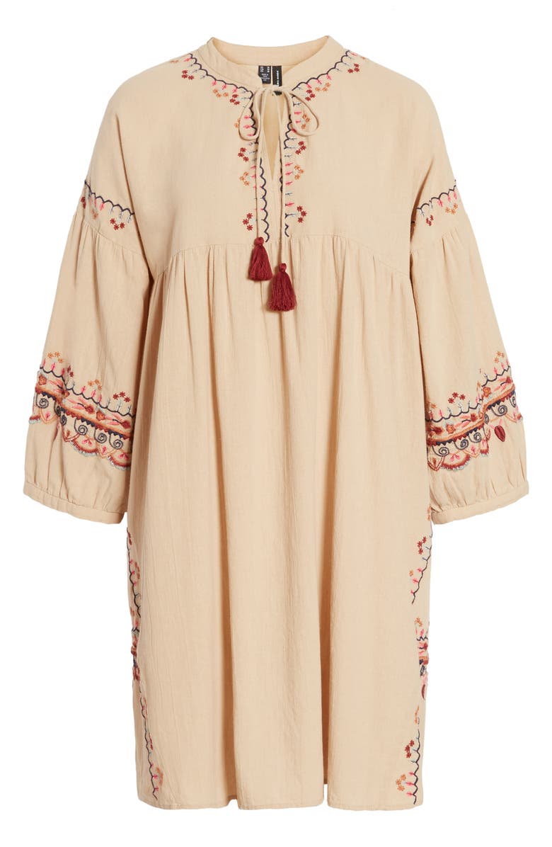 VERO MODA Ibi Tassel Tie Boho Dress, Main, color, 