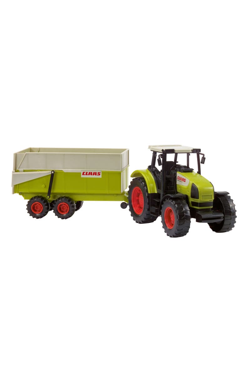 Dickie Toys HK Ltd Claas Toy Tractor With Trailer, Main, color, Multicolored