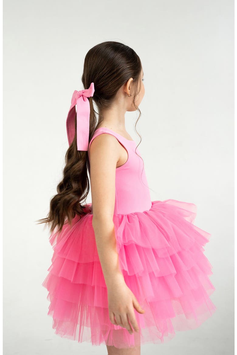 Magnolia Sleeveless Fluffy Tutu Dress, Alternate, color, Pink Magnolia