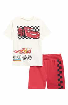 Happy Threads x Disney® Kids' Cars Graphic T-Shirt & Shorts Set