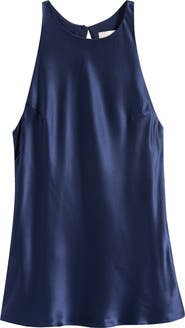 Reformation Saskia Silk Tank Top