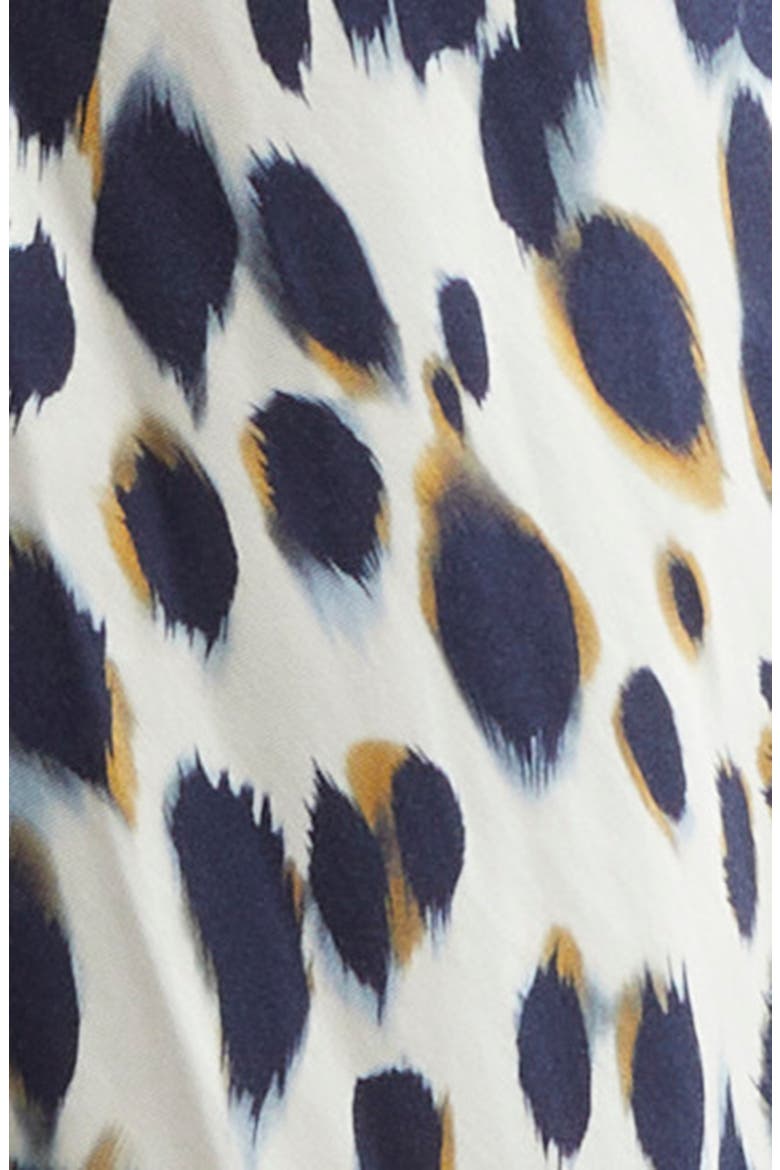 Rem Dot Print A-Line Dress, Alternate, color, NAVYLIGHT