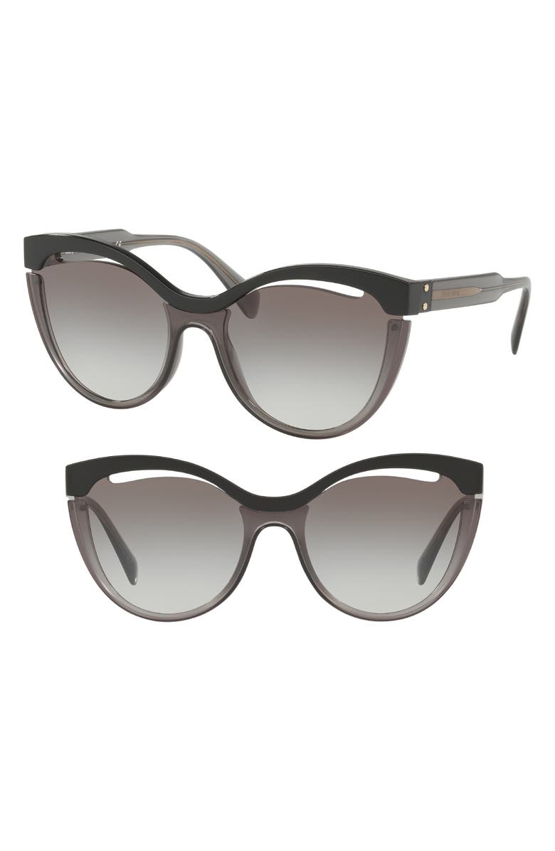 Miu Miu 55mm Cat Eye Sunglasses, Main, color,