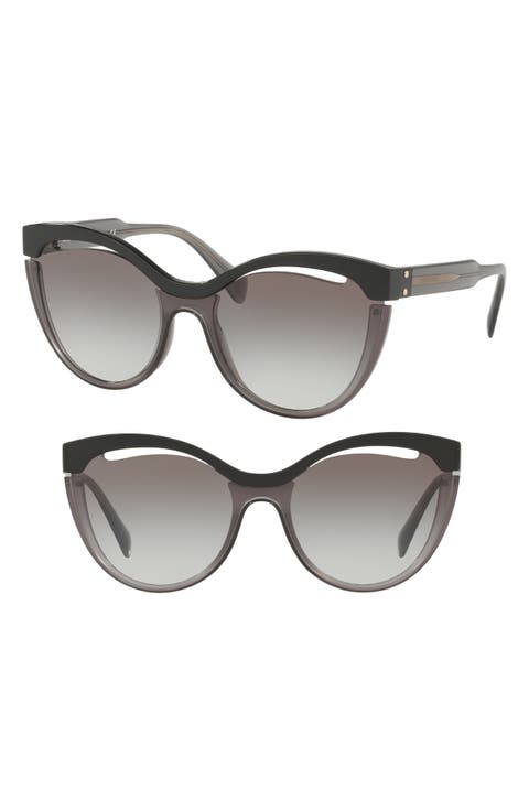55mm Cat Eye Sunglasses