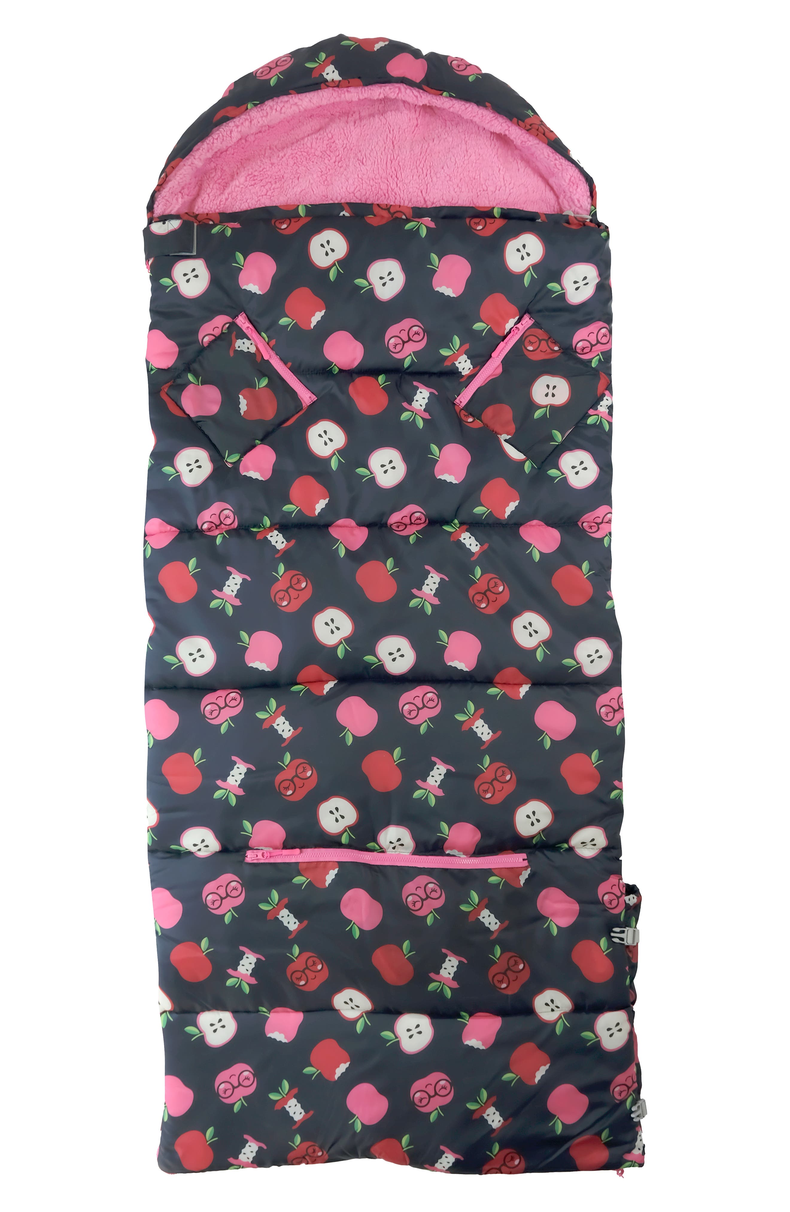 mimish Kids' Sleep-N-Pack Apple Picking Sleeping Bag Backpack, Alternate, color, 