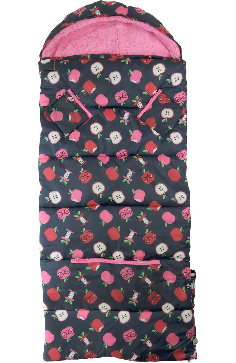 mimish Kids' Sleep-N-Pack Apple Picking Sleeping Bag Backpack, Alternate, color, Multi