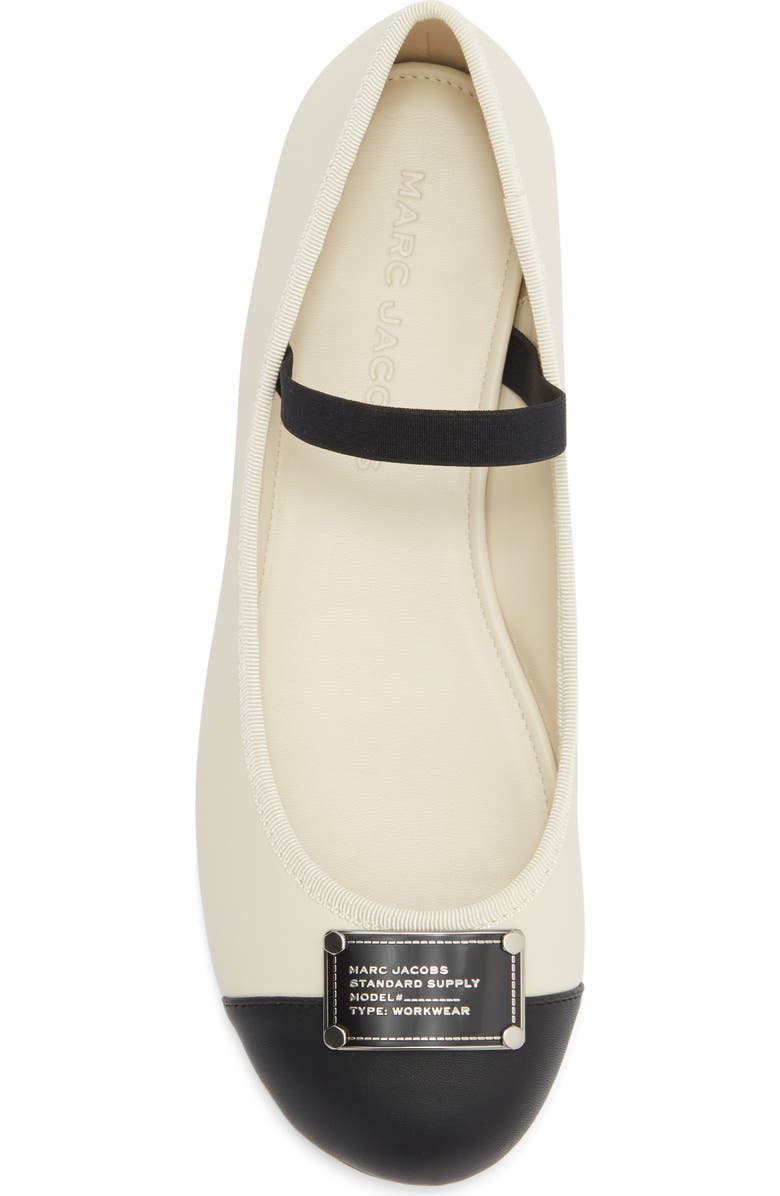 Marc Jacobs The Standard Supply Mary Jane Flat, Alternate, color, Marshmallow/Black