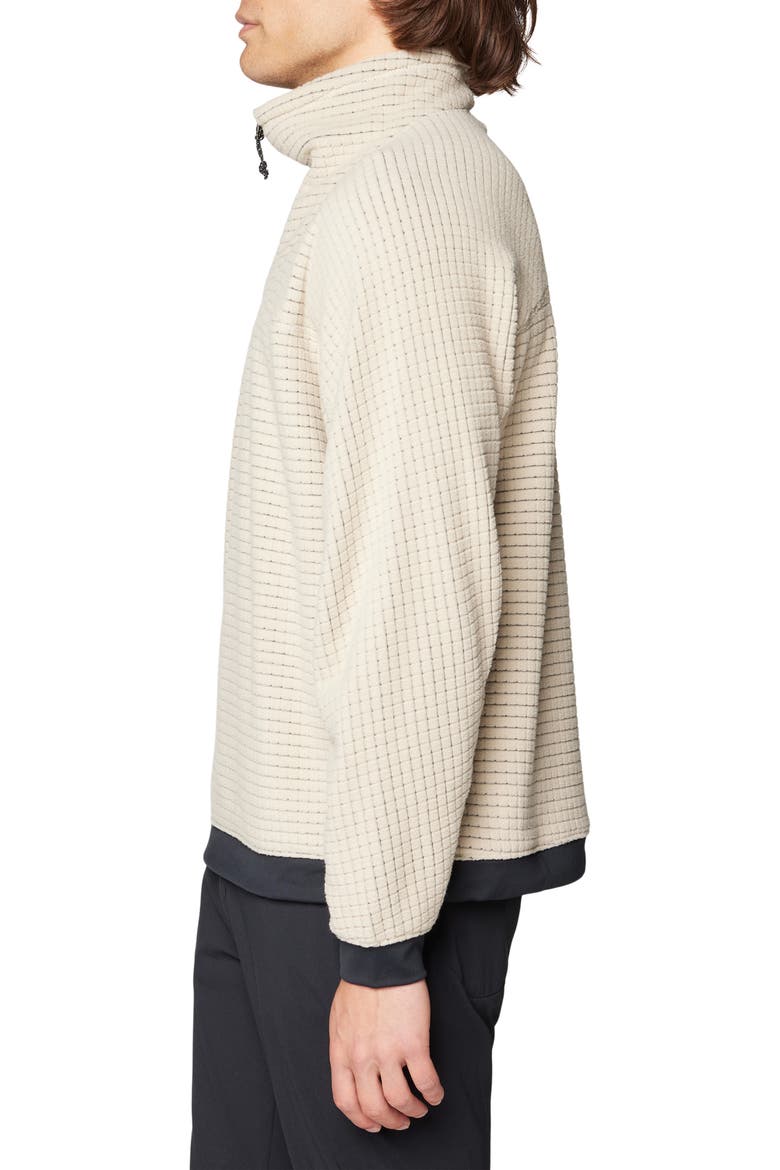 Summit Grid Big Grid Half Zip Pullover, Alternate, color, FOSSIL