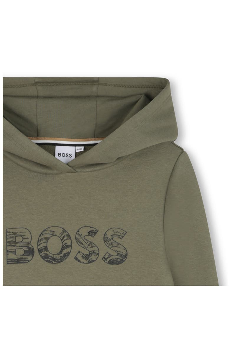 Kids' Cotton Blend Pullover Hoodie, Alternate, color, GREEN