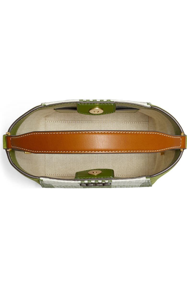 Tory Burch Small McGraw Gingham Bucket Bag, Alternate, color,