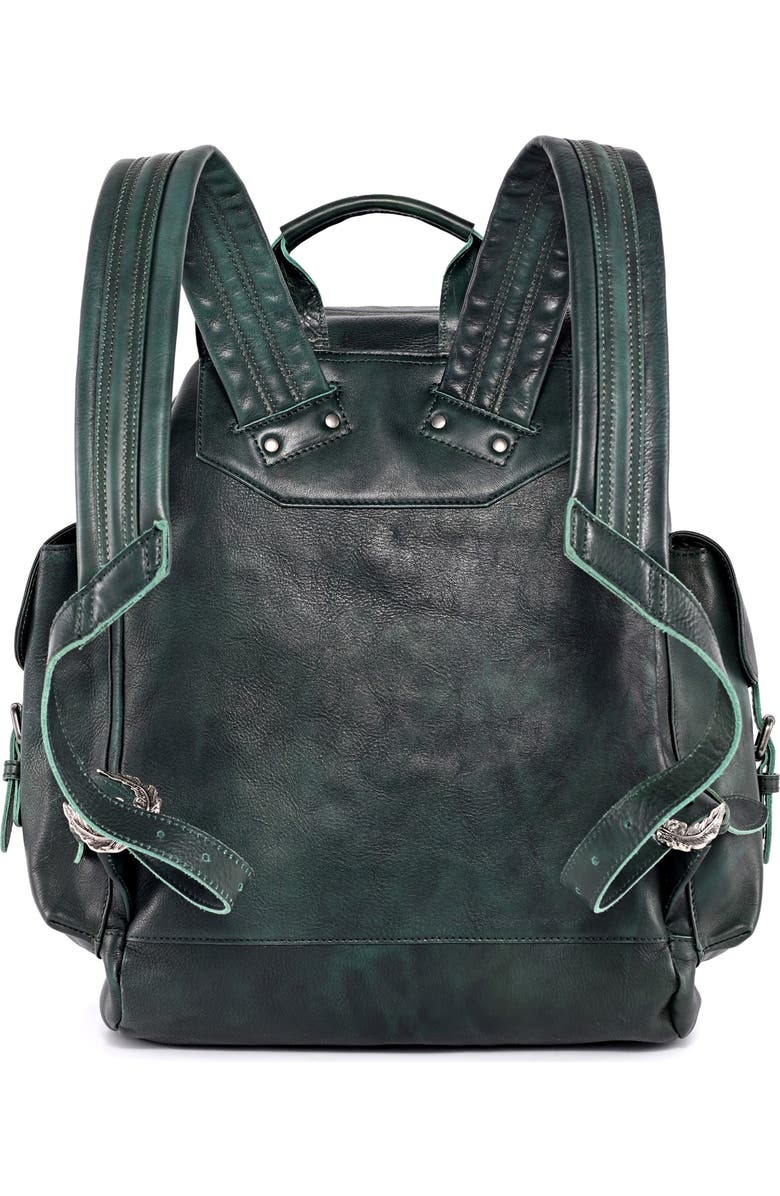 OLD TREND Bryan Leather Backpack, Alternate, color, Vintage Green