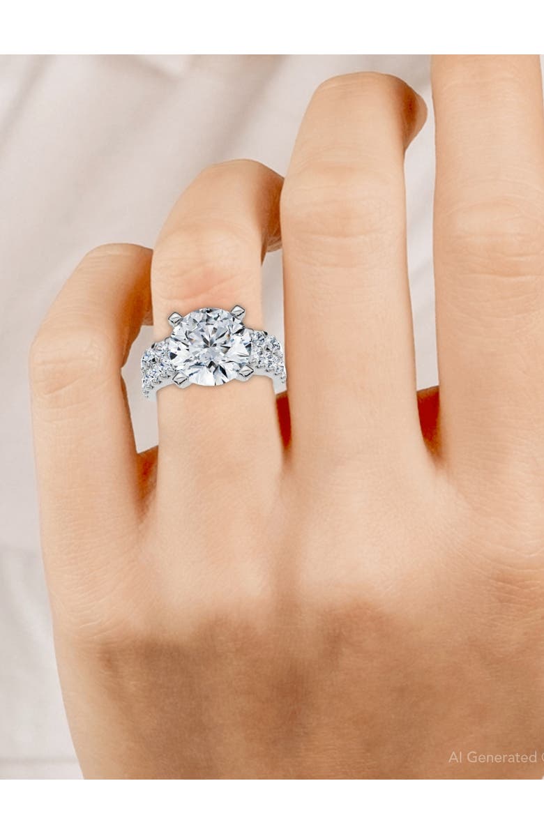 Bliss Diamond Certified 3.75Ct Diamond Engagement Matching Wedding Ring Set 14k Gold Lab Grown, Alternate, color, 