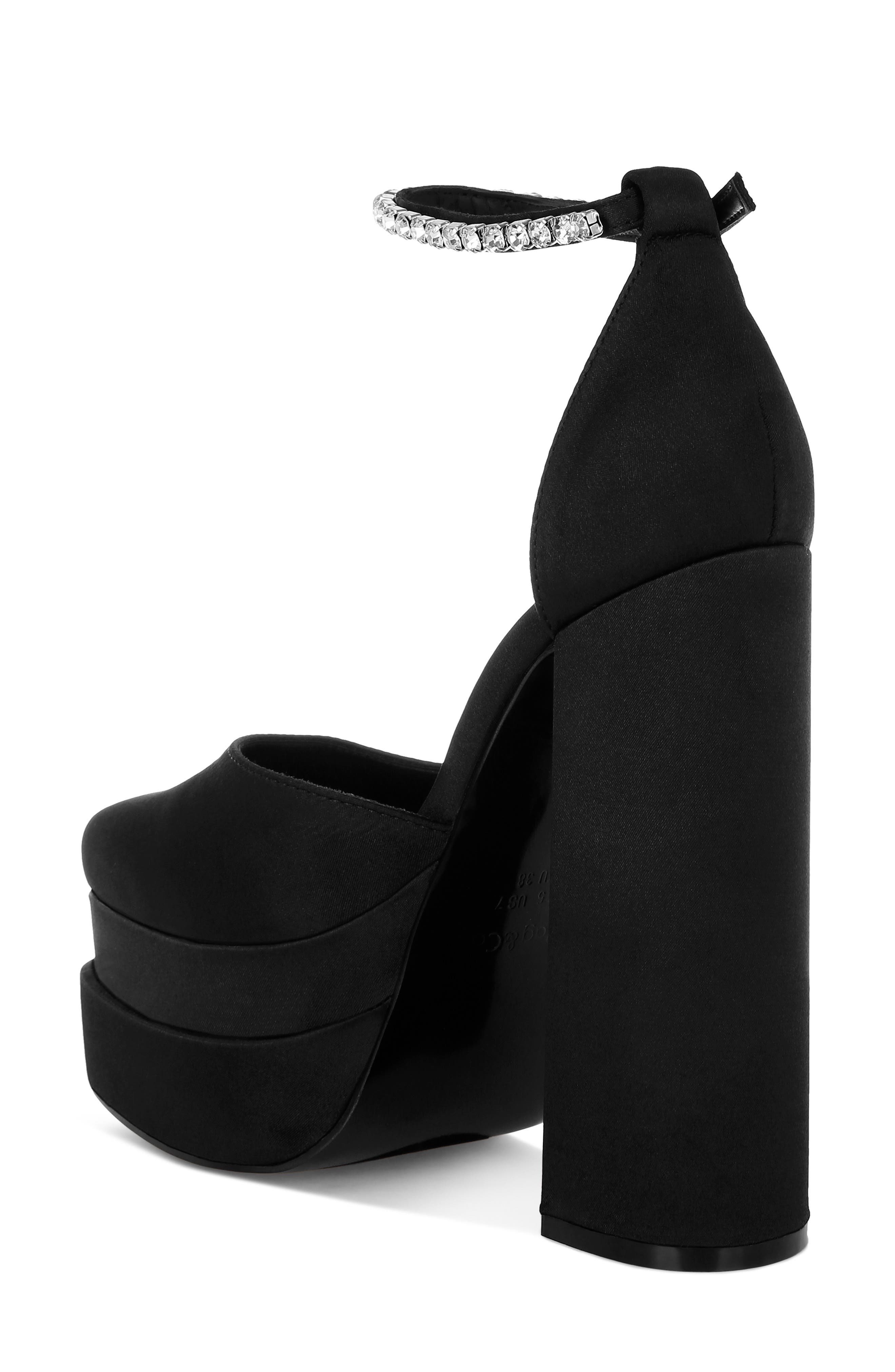 Rag & Co Martini Platform Pump, Alternate, color, Black