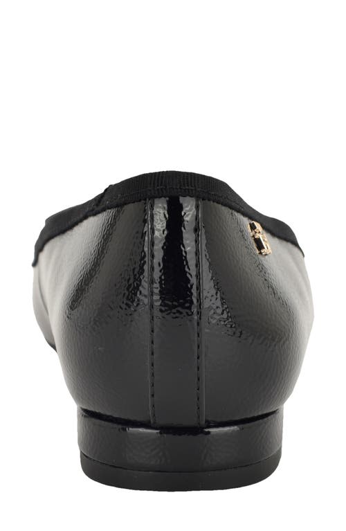 Tommy Hilfiger Kimio Pointed Toe Flat In Black