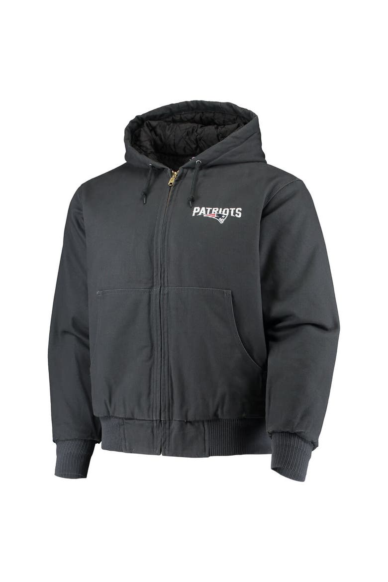 Men's Dunbrooke Navy New England Patriots Dakota Cotton Canvas Hooded Jacket, Alternate, color, Navy