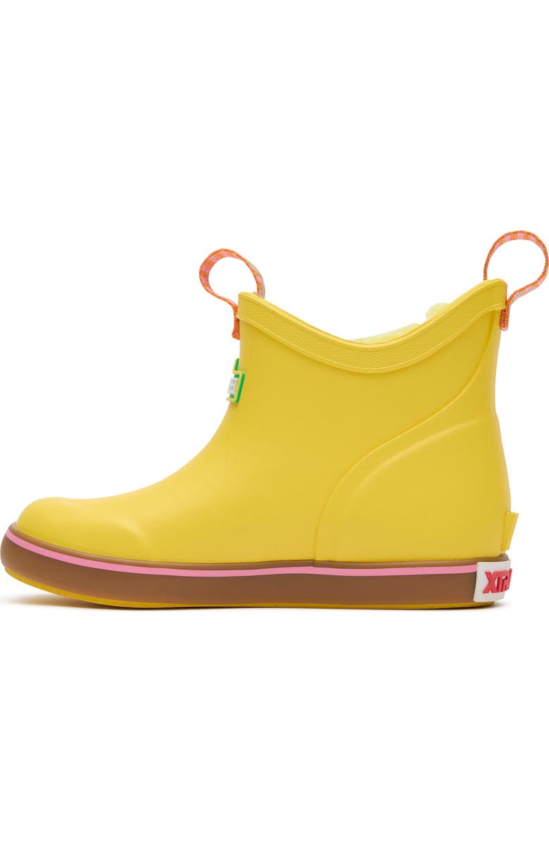 XTRATUF Kids' Sesame Street<sup>®</sup> Ankle Deck Waterproof Boot, Alternate, color, Big Bird Yellow