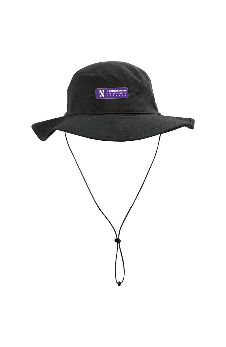 Under Armour Men's Under Armour Black Northwestern Wildcats Performance Boonie Bucket Hat, Main, color, Black