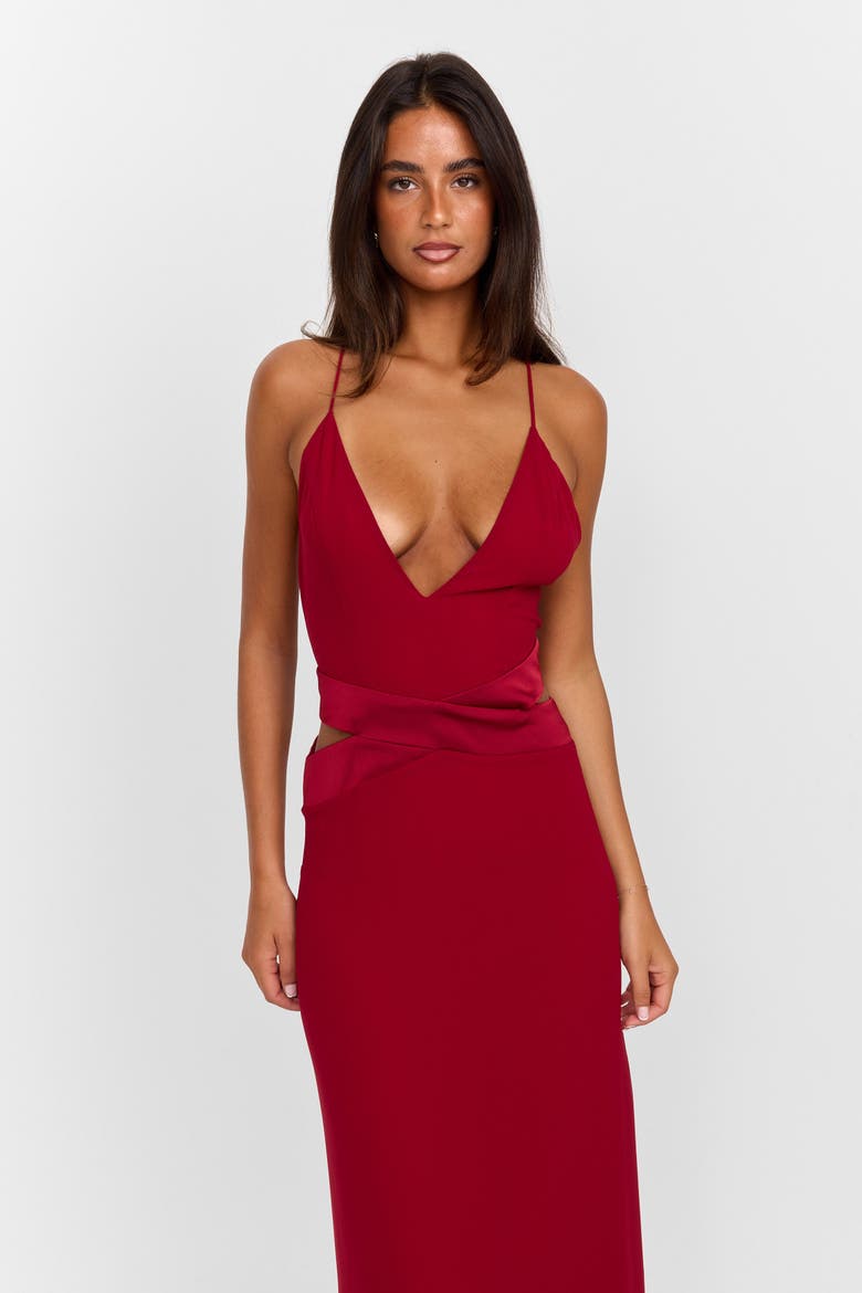 Sia Maxi Dress, Alternate, color, Red