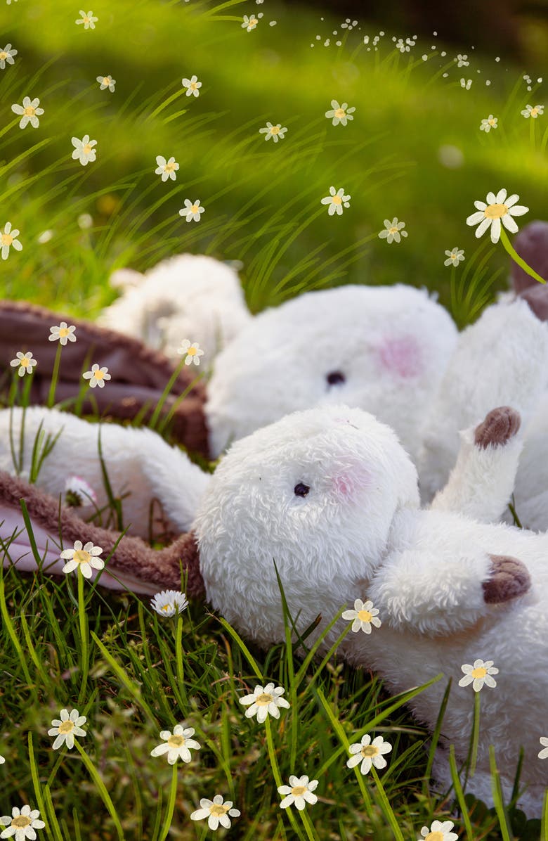 Bunnies by the Bay Herby Hare Bunny Stuffed Animal, Alternate, color, Beige
