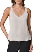 Donna Karan New York Chiffon Trim Shell Top