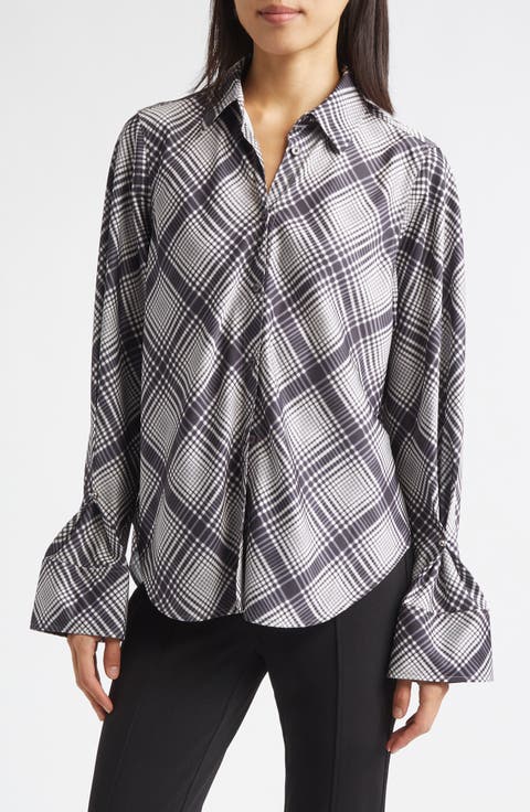 Wesley Lattice Print Button-Up Shirt