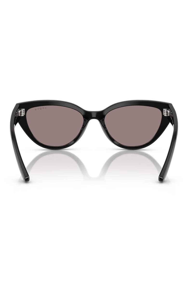 50mm Cat Eye Sunglasses, Alternate, color, BLACK