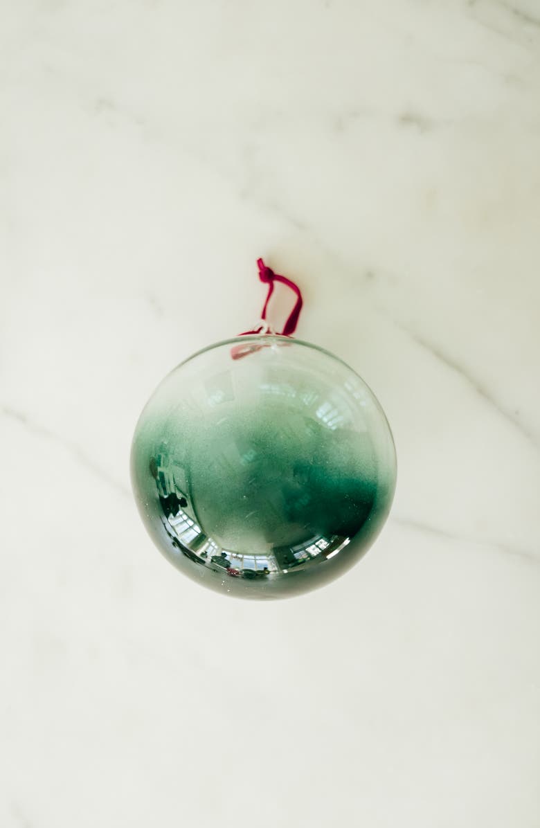 Rachel Parcell Ombré Glass Ornament, Main, color,