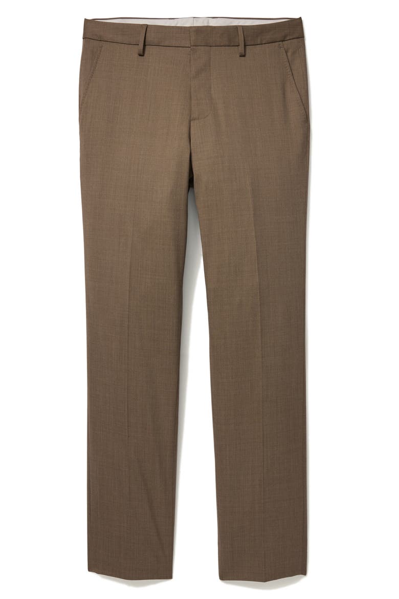 Jetsetter Stretch Wool Suit Pants, Alternate, color, TAN