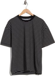 DENIM AND FLOWER Stripe Crewneck T-Shirt