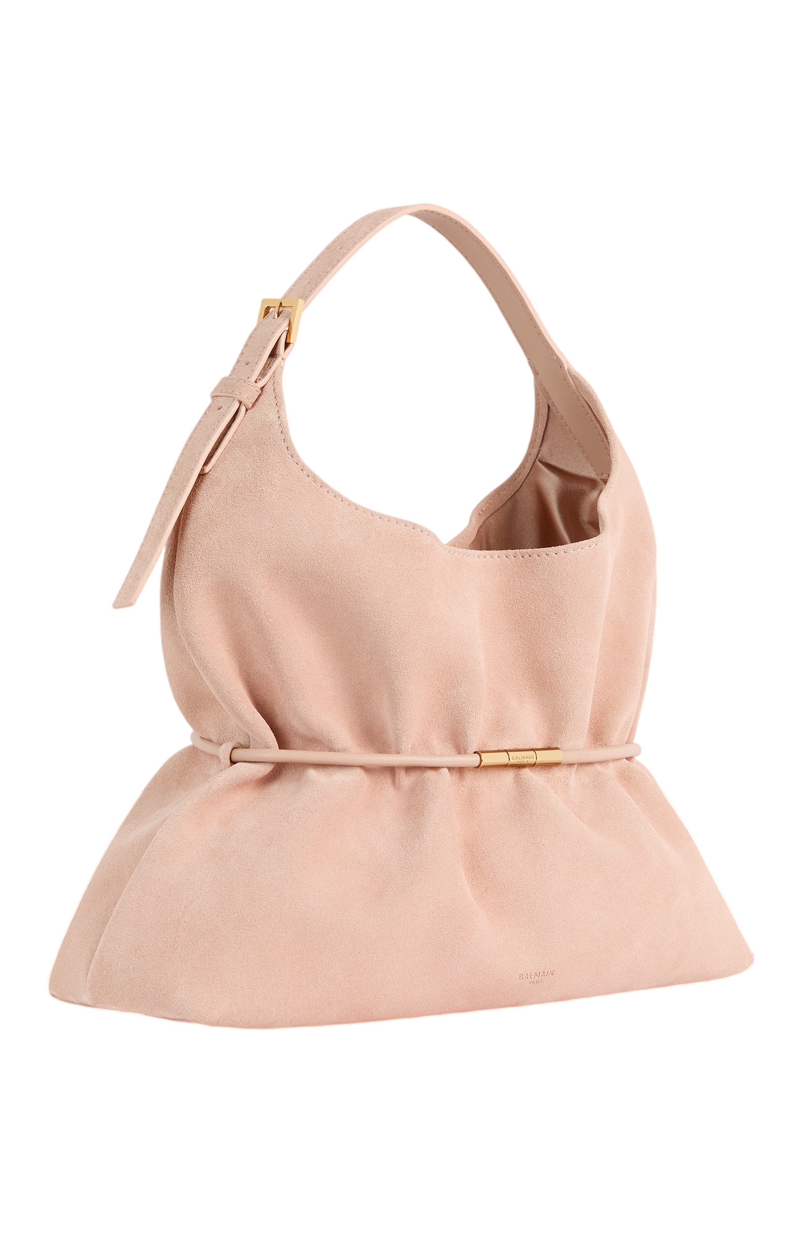 Sphynx Medium Bag in Suede, Alternate, color, pink