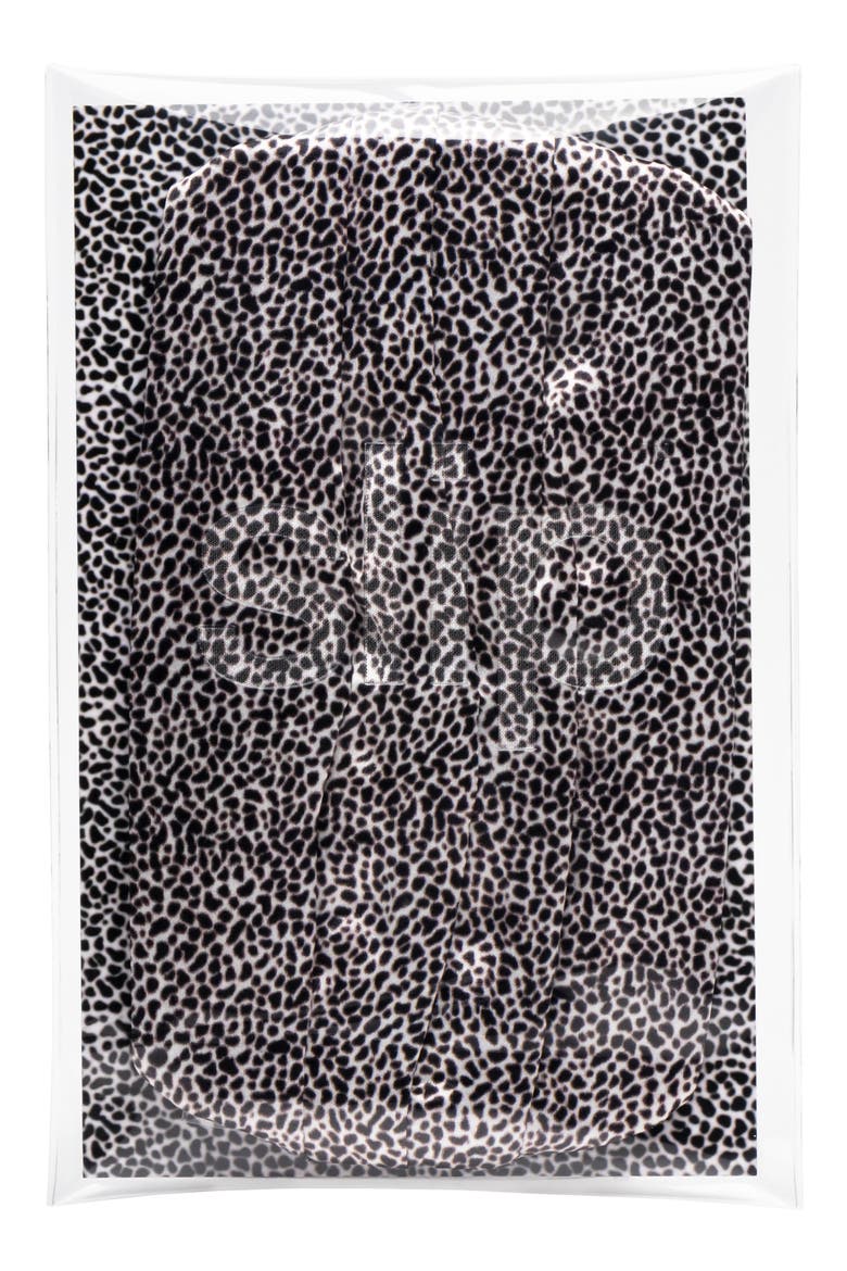 Pure Silk Adult Pleated Face Covering, Alternate, color, LEOPARD