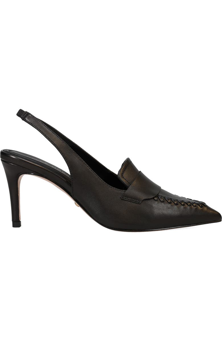 Pelle Moda Lucea Pointed Toe Slingback Pump, Alternate, color, Black