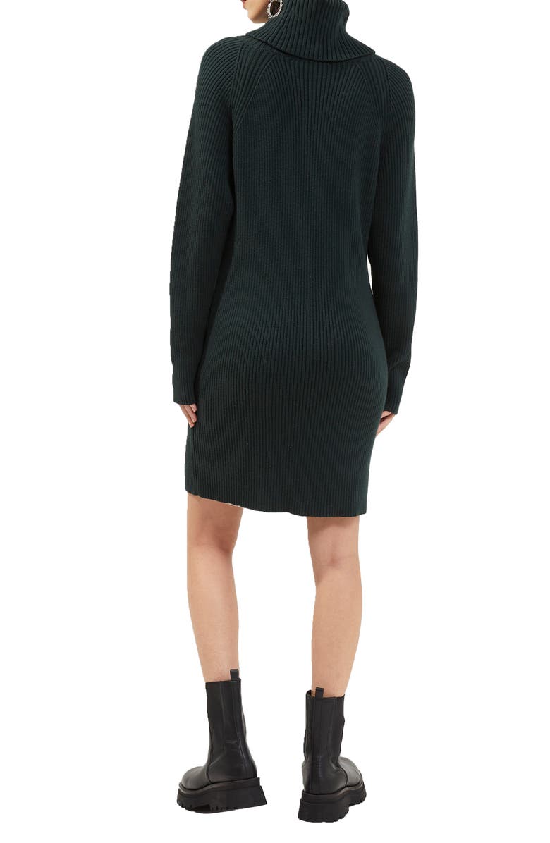 French Connection Katerina Turtleneck Long Sleeve Minidress, Alternate, color,
