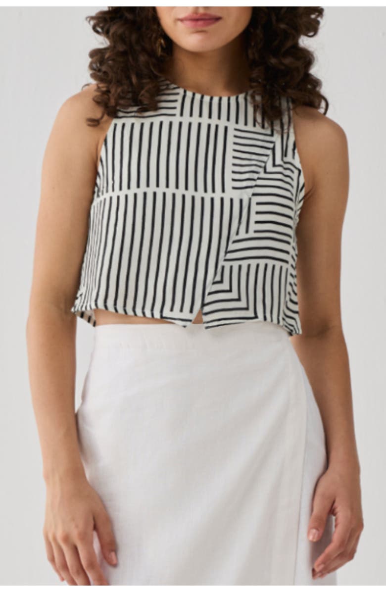 Reistor Relaxed Fit Boxy Crop Top, Main, color, Black