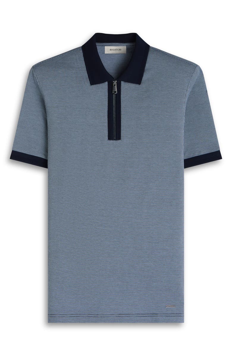 Bugatchi Quarter Zip Polo, Alternate, color, Navy
