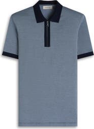 Bugatchi Quarter Zip Polo