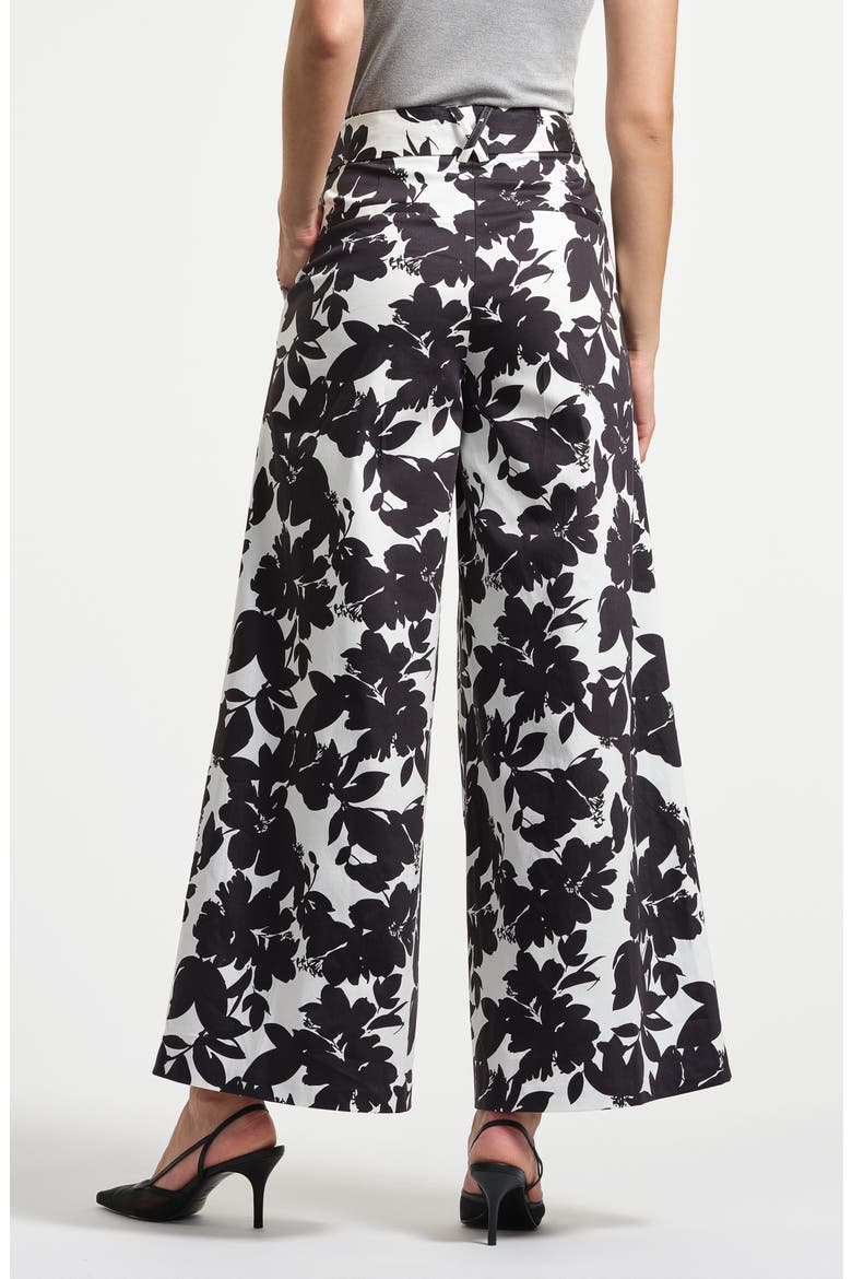 Belted Palazzo Pants, Alternate, color, NOIR FLORAL