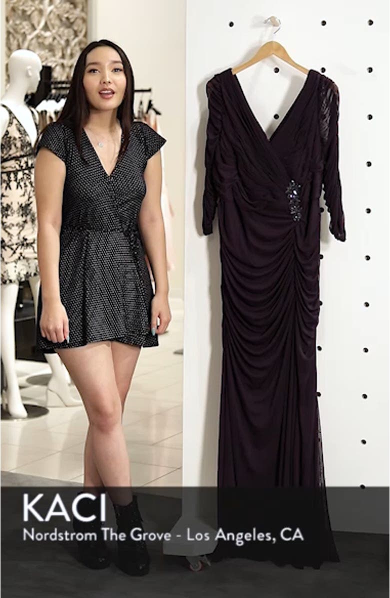 Beaded Mesh Gown, sales video thumbnail