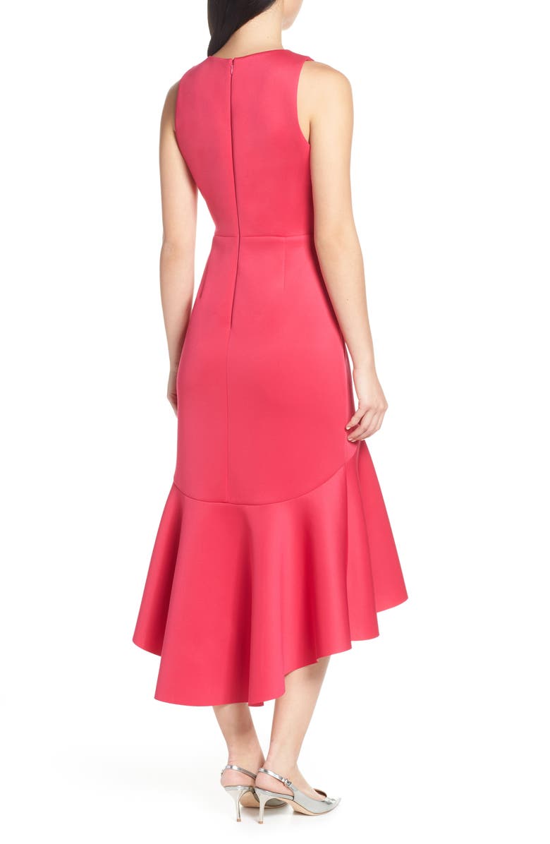 Mark + James by Badgley Mischka High/Low Midi Dress, Alternate, color, 