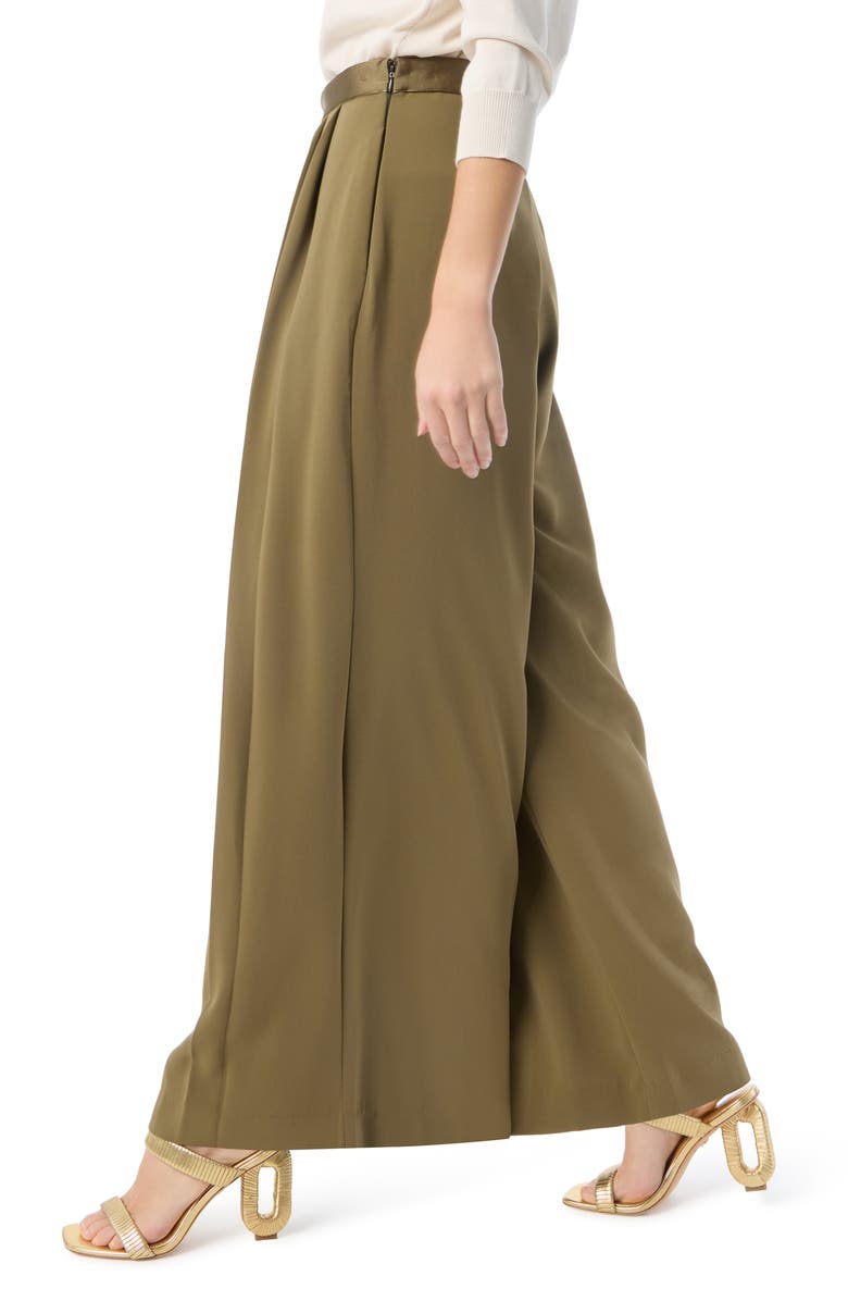 DO by Dee Ocleppo Alex Pleated Palazzo Pants, Alternate, color, Capers