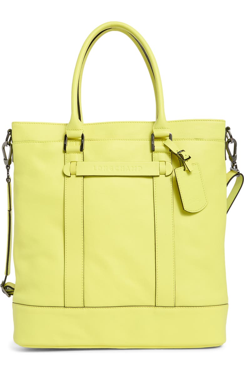 Longchamp LC3D N/S Leather Tot Bag, Main, color, Neon