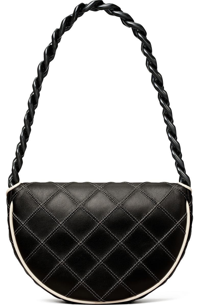 Tory Burch Mini Fleming Soft Crescent Shoulder Bag, Alternate, color,