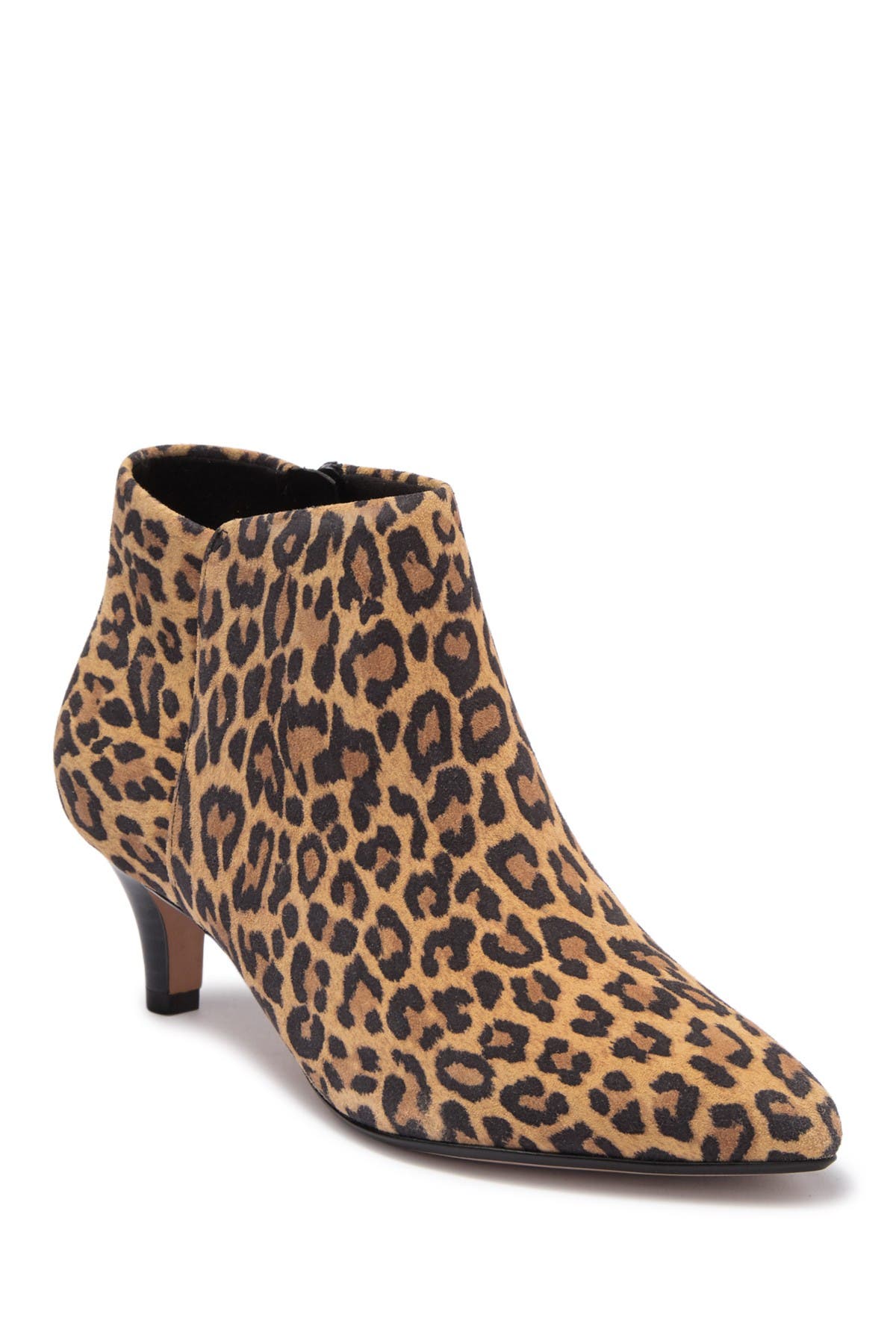 Clarks<sup>®</sup> Linvale Sea Leopard Print Bootie, Main, color, 