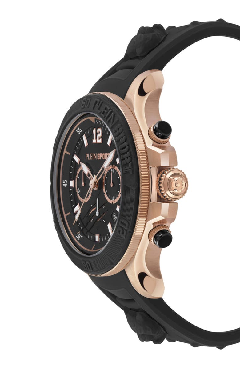 PLEIN SPORT Warrior Tech Watch, Alternate, color, Black/ Rose Gold