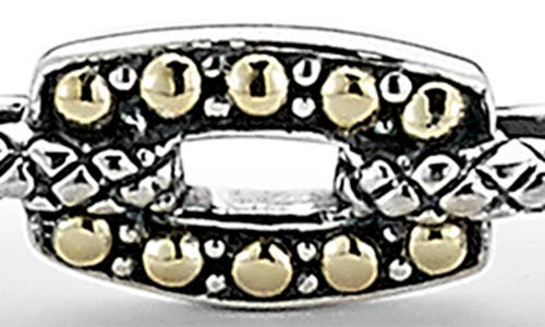 Samuel B. 18k Gold & Sterling Silver Paper Clip Bangle Bracelet In Multi