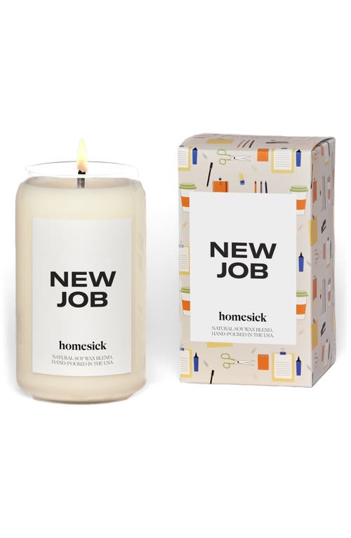 homesick New Job Candle in White  product