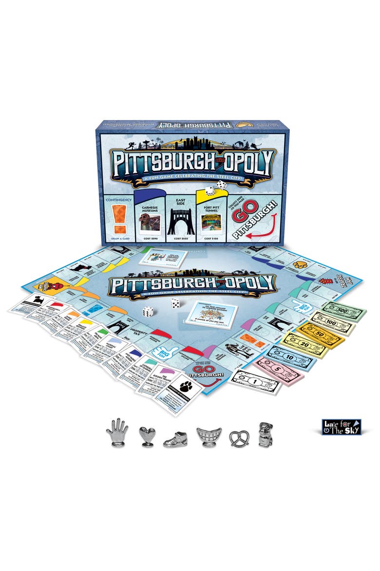 Pittsburghopoly Monopoly Board Game, Main, color, Multicolored