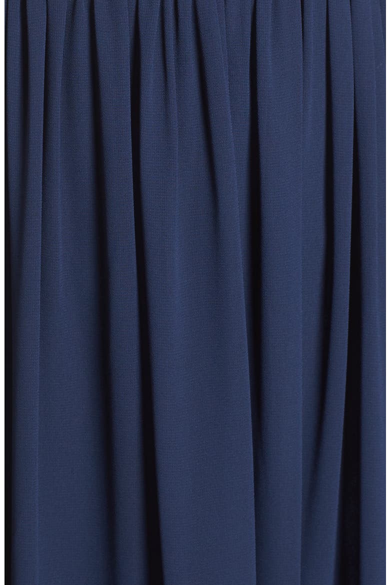 Sleeveless Chiffon Gown, Alternate, color, NAVY